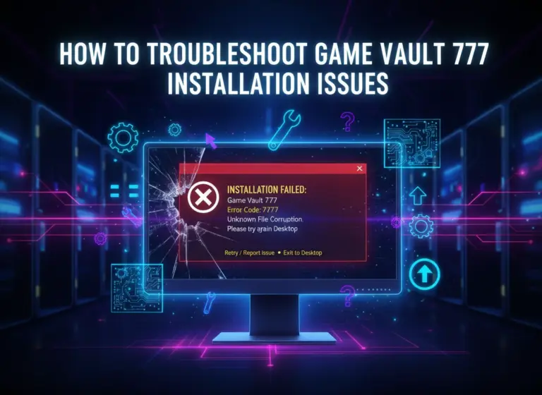 How to Troubleshoot Game Vault 777 Installation Issues